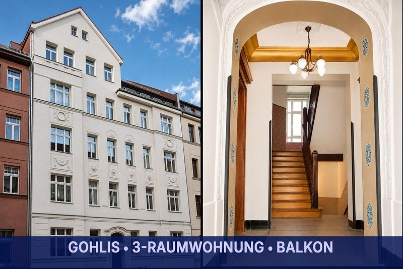  ** Familienwohnung in ruhiger Lage ** Gohlis ** 3 Zimmer ** Balkon ** Parknähe ** ruhige Seitenstra
